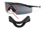 Galaxy Replacement Nose Pads Rubber Kits For Oakley M Frame Heater,Sweep,Strike,Hybrid Black